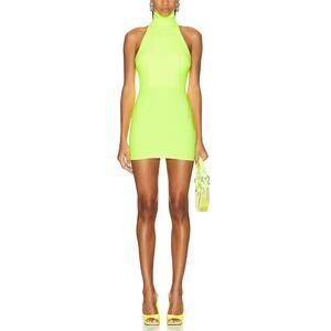Alex Perry 'Colton' Turtleneck Green Mini Dress Size 4